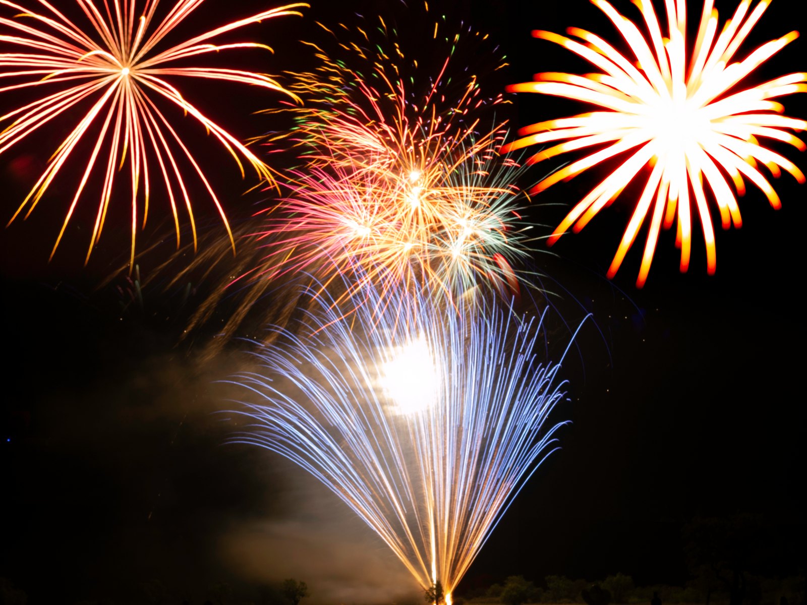 Fireworks bursting over an MD Anderson benefit polo event in 2026
